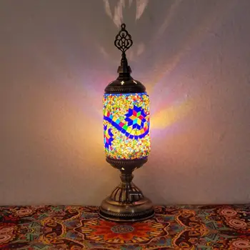 Вставляемая Марокканская настольная лампа Романтический подарок Декоративная настольная лампа в турецком стиле Для освещения детской комнаты