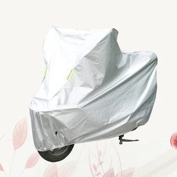 Наружный солнцезащитный чехол для мотоцикла, электрический пылезащитный капюшон, защита для мотоцикла от снега, размер XL (серебристый), водонепроницаемый чехол