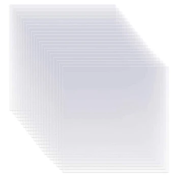 20шт прозрачных листов трафарета из майлара, 12-дюймовые пустые листы трафаретного материала для совместимой и силуэтной резки