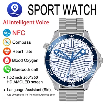GEJIAN Новые мужские смарт-часы Bluetooth Call NFC Водонепроницаемые смарт-часы 360 * 360HD с большим экраном 400 мАч Смарт-часы для мужчин 2023