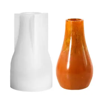 Формы для ваз из эпоксидной смолы, силиконовые формы для литья в вазу с сушеными цветами, орнамент для домашнего декора, поделки своими руками