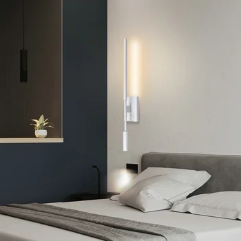 Современный простой светодиодный настенный светильник, прикроватная тумбочка для спальни, бра для дома, спальня, гостиная, диван для поверхностного монтажа, фоновое освещение
