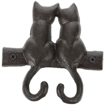 Чугунный Крюк Настенные Крючки В форме животных Вешалка для одежды Настенная Вешалка Винтажный дизайн Креативный