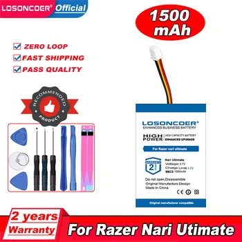 Аккумулятор LOSONCOER 1500 мАч для наушников Razer Nari Ultimate