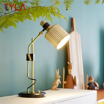 Настольная лампа TYLA Postmodern Простой креативный дизайн Светодиодный настольный светильник с регулируемым углом наклона для домашнего декора в спальне гостиной