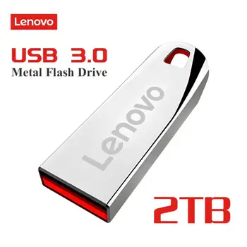 Lenovo Usb 2 ТБ Флешки Флэш-Накопители Высокоскоростной Металлический 1 ТБ 512 ГБ 256 ГБ Портативный Usb3.0 Накопитель Водонепроницаемый Memoria Usb Флэш-диск