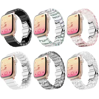 Подходит для ремешка Apple Watch, красочного ремешка для часов Iwatch 8, блестящего ремешка для часов