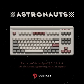 Domikey Astronaut All in One Вишневый профиль abs doubleshot keycap для клавиатуры mx stem 87 104 gh60 xd64 xd68 BM60 BM65 BM68