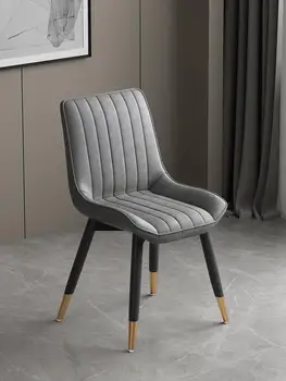 Скандинавский обеденный стул легкий роскошный стул со спинкой домашний стул современный минималистичный чистый красный стул для макияжа обеденный стол в ресторане