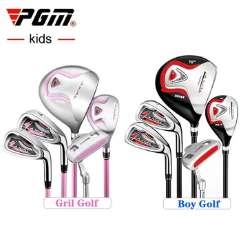 Набор клюшек для гольфа для правшей PGM AXIAL Lightweight Для юниоров, подходит для детей 3-12 лет, девочек, мальчиков, начинающих, Полный набор