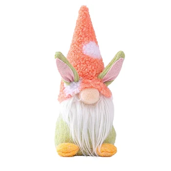Пасхальный кролик Гном Украшение из ткани в шведском скандинавском стиле Мягкая игрушка Идеальный подарок для семьи Друзей детей
