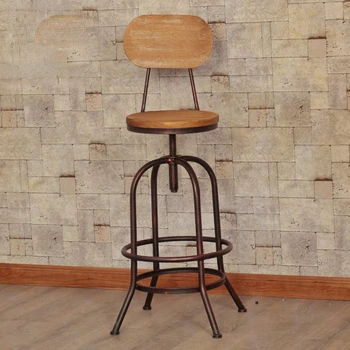 Водонепроницаемый кухонный барный стул из круглого дерева, терраса для отдыха, укрепленный барный стул для завтрака, табуреты для бара, предметы домашнего обихода