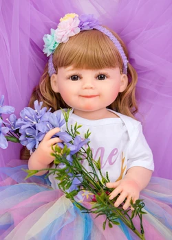 22-дюймовая супер симпатичная кукла UU, полностью силиконовая кукла-Реборн, учебные пособия для матери и ребенка, подарки на День рождения ко Дню защиты детей