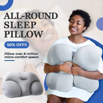 3D Микро-воздушные шарики Универсальная подушка-облако, яйцо Для глубокого сна, Твердая подушка-кровать, супер Мягкая поддержка шеи, дизайн яичной канавки, снятие боли