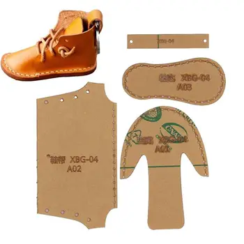 Шаблоны для обуви из акриловой кожи, Мини-Линейка для шитья акриловой обуви, инструмент для изготовления мини-кожаной обуви, режущий инструмент для студентов