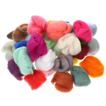 Ровинг из волокнистой пряжи для валяния своими руками, ручное прядение, ручное ткачество (36 цветов)