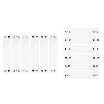 Сортировка карточек с этикетками A-Z, Прозрачная Акриловая Музыкальная Виниловая бирка, практичный проигрыватель